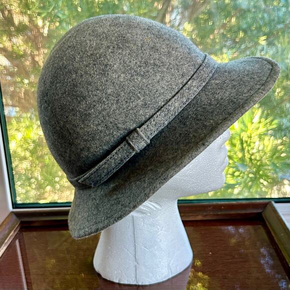Vintage Bollman Hat Co. Gray Wool Cloche Fedora Unisex - Picture 9 of 16